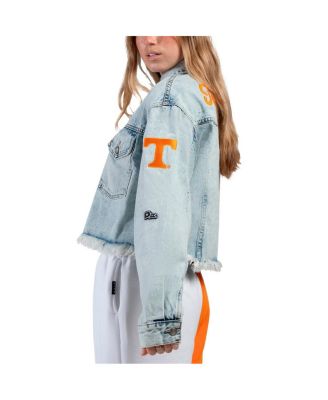 Джинсовая куртка на пуговицах от Hype and Vice Women's Denim Tennessee Volunteers Lightwash