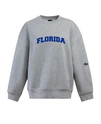 Women's Heather Gray Florida Gators Offside Pullover Sweatshirt