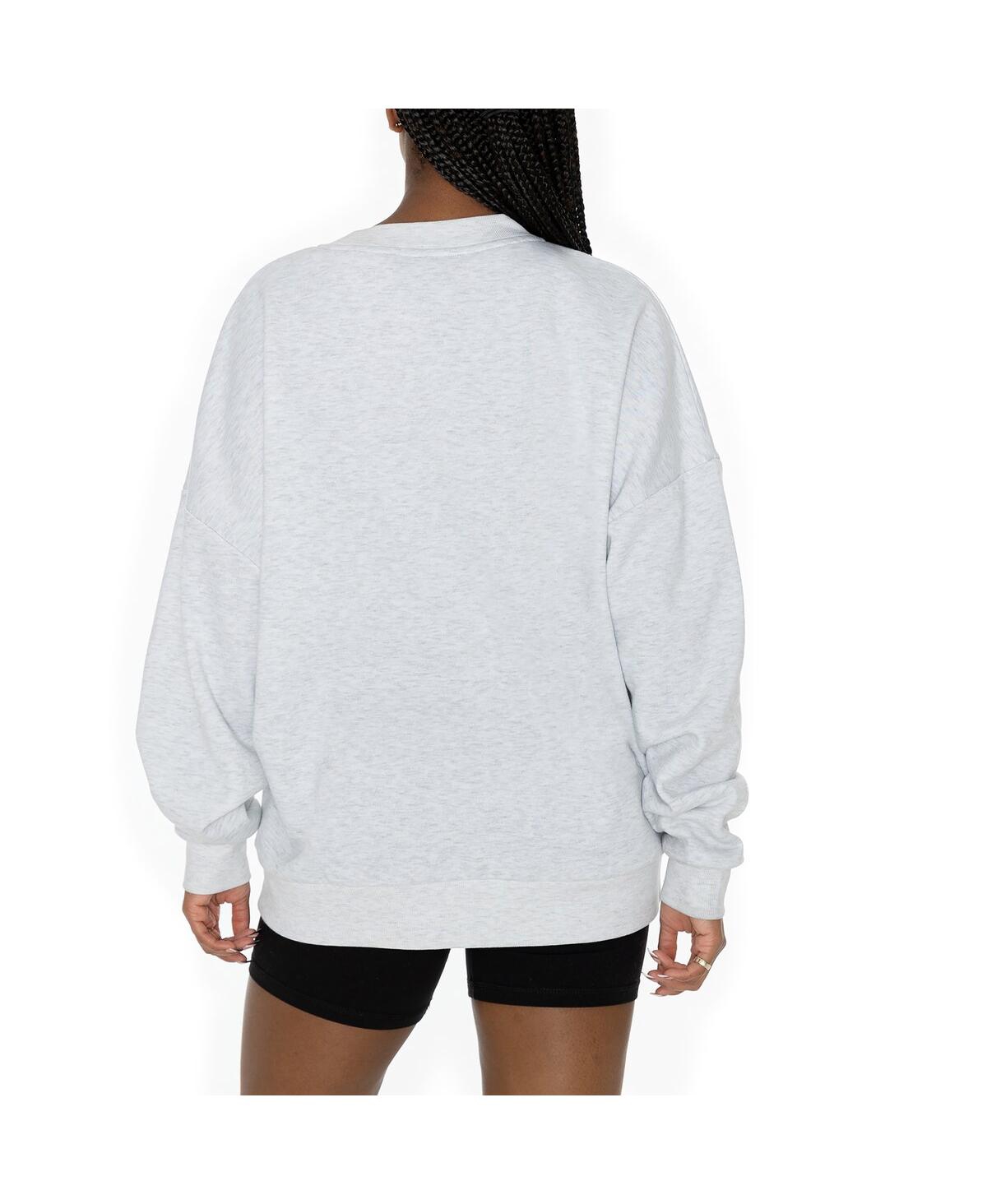 Gameday Couture Women's Gray Illinois Fighting Illini Established Premium Fleece Drop Pullover Sweatshirt