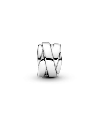 Pandora Sterling Silver Polished Ribbons Clip Charms 7090₽