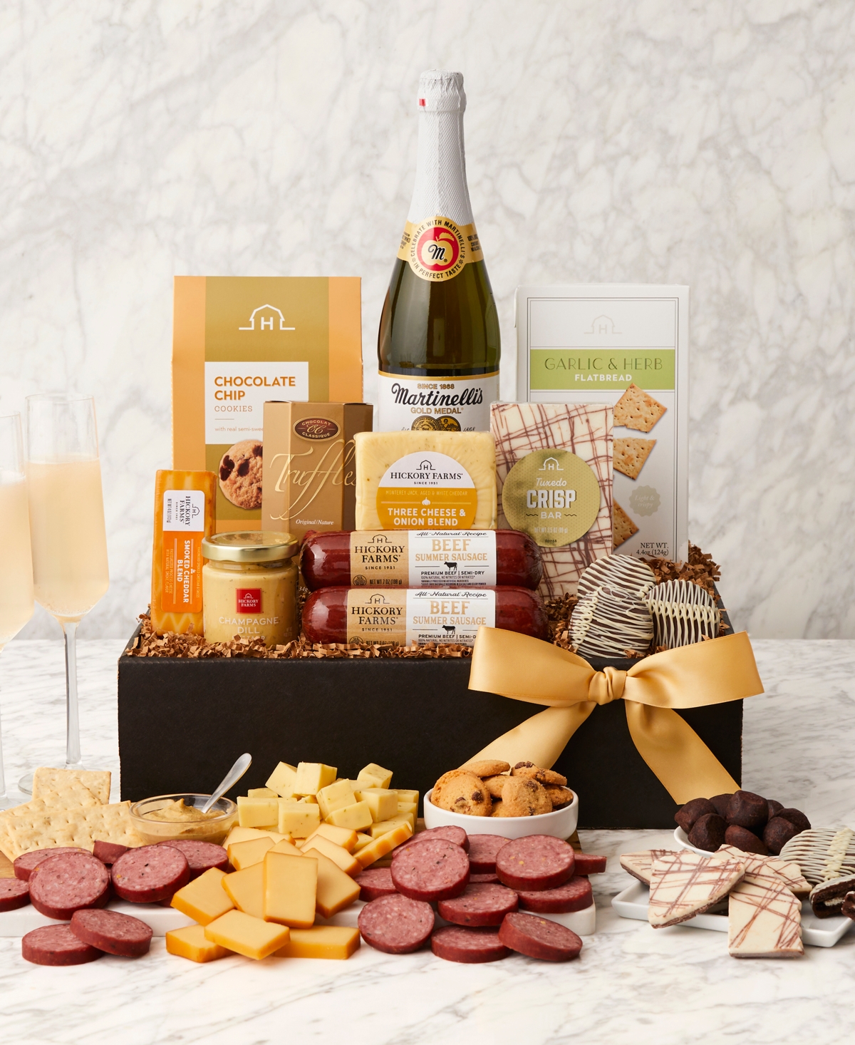 Hickory Farms Sparkling Celebration Gourmet Gift Box In No Color