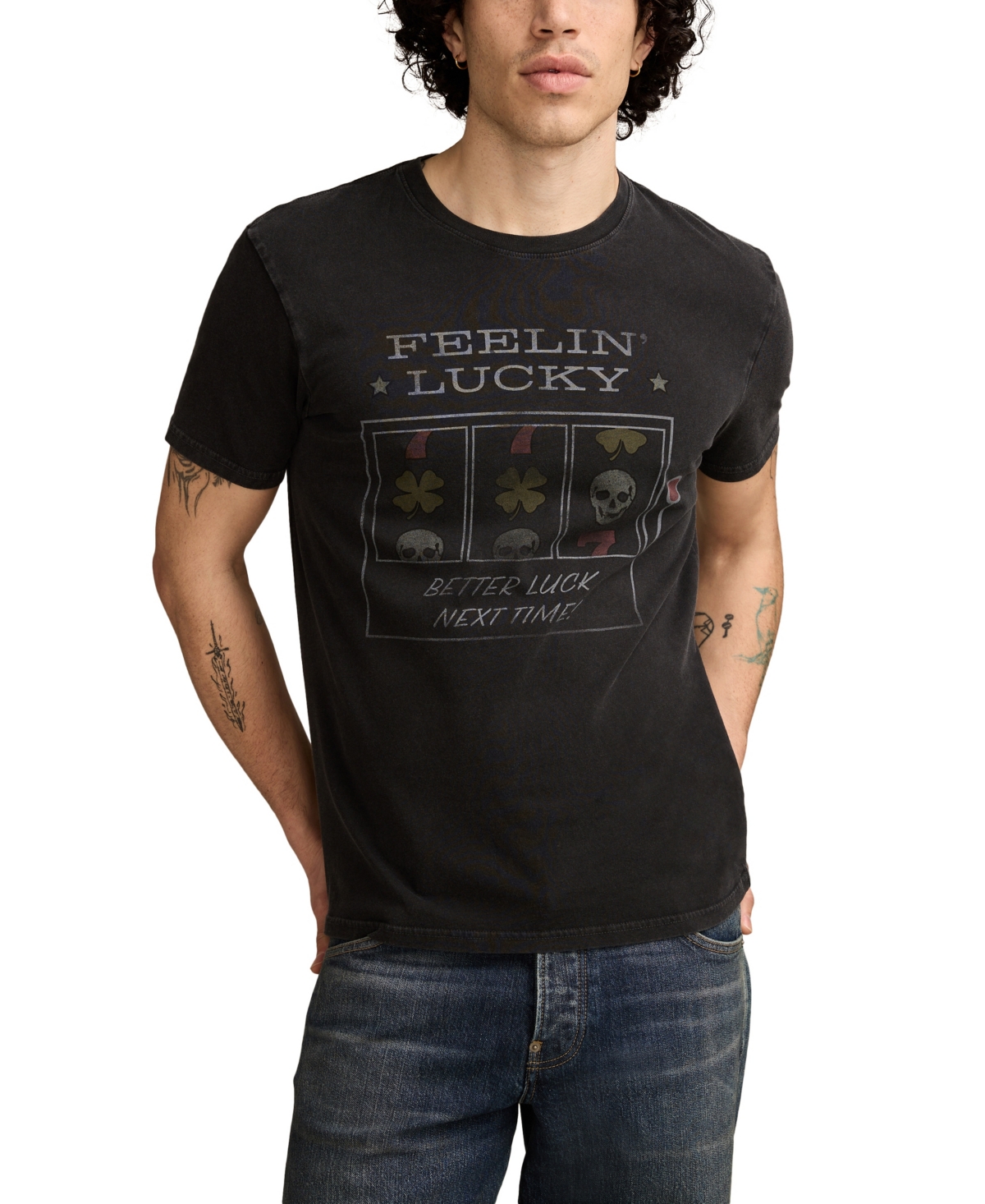 Men's Feelin Lucky Slot Machine T-Shirt - Moonless night