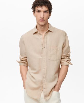 MANGO - Men's Classic-Fit Linen Shirt