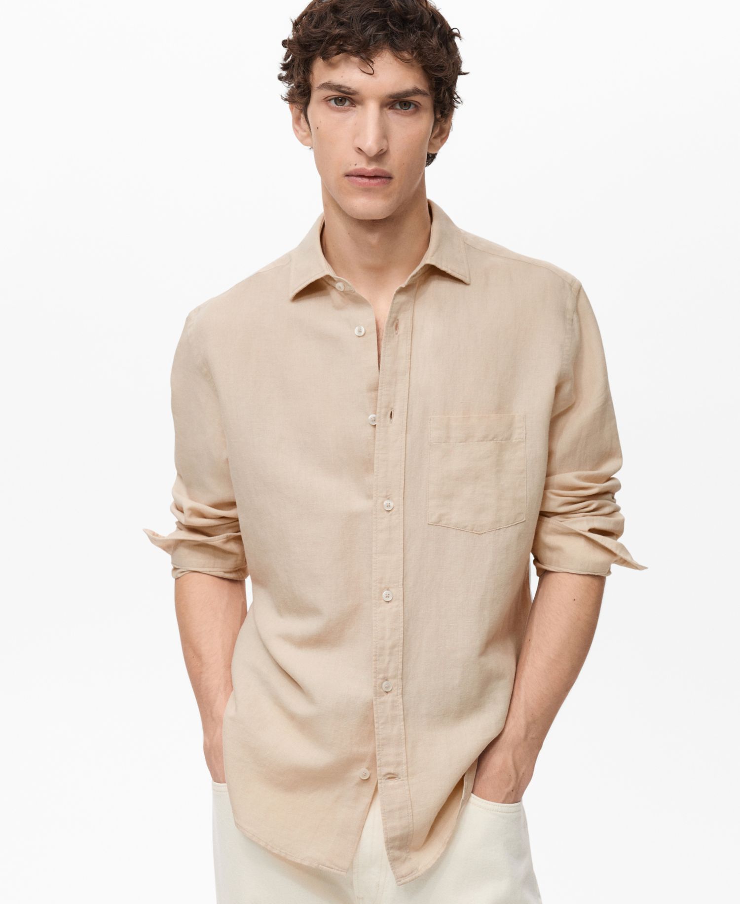 Men's Classic-Fit Linen Shirt