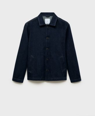 MANGO - Men's Regular-Fit Denim Overshirt