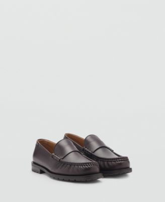 MANGO - Men's Leather Loafers