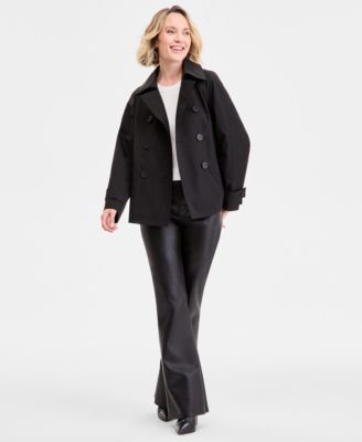 Women's Short Double-Breasted Trench Coat