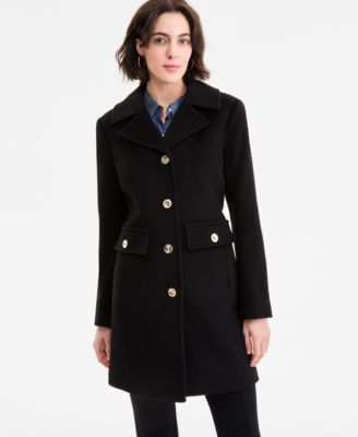 Women's Collared Button-Front Coat, Exclusively at Macy's