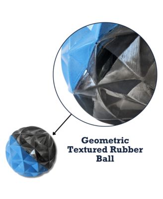 Geometric Design Textured Ball Dog Chew Toy – Large