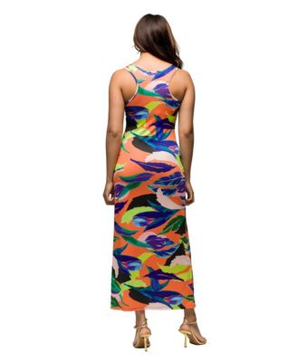 Women's Multicolor Women's Razorback Tank Casual Maxi Dress