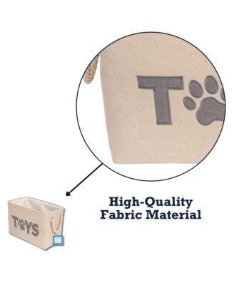 Foldable Fabric Dog Toy Storage Bin - Durable, Stylish, and Convenient Organizer for Pet Accessories