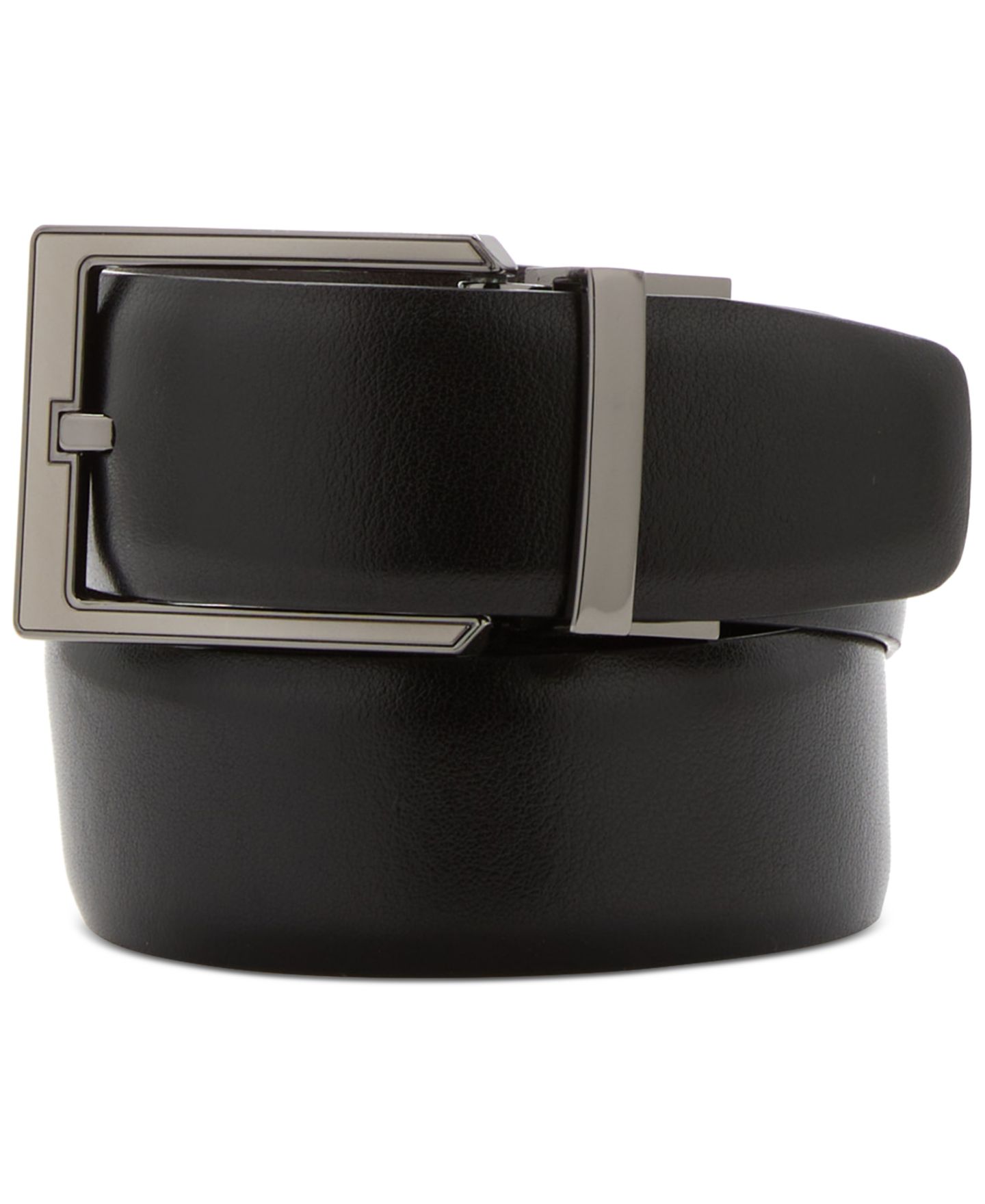 Мужской ремень Perry Ellis Portfolio Navy Reversible Belt, цвет: Коричневый — фото 1