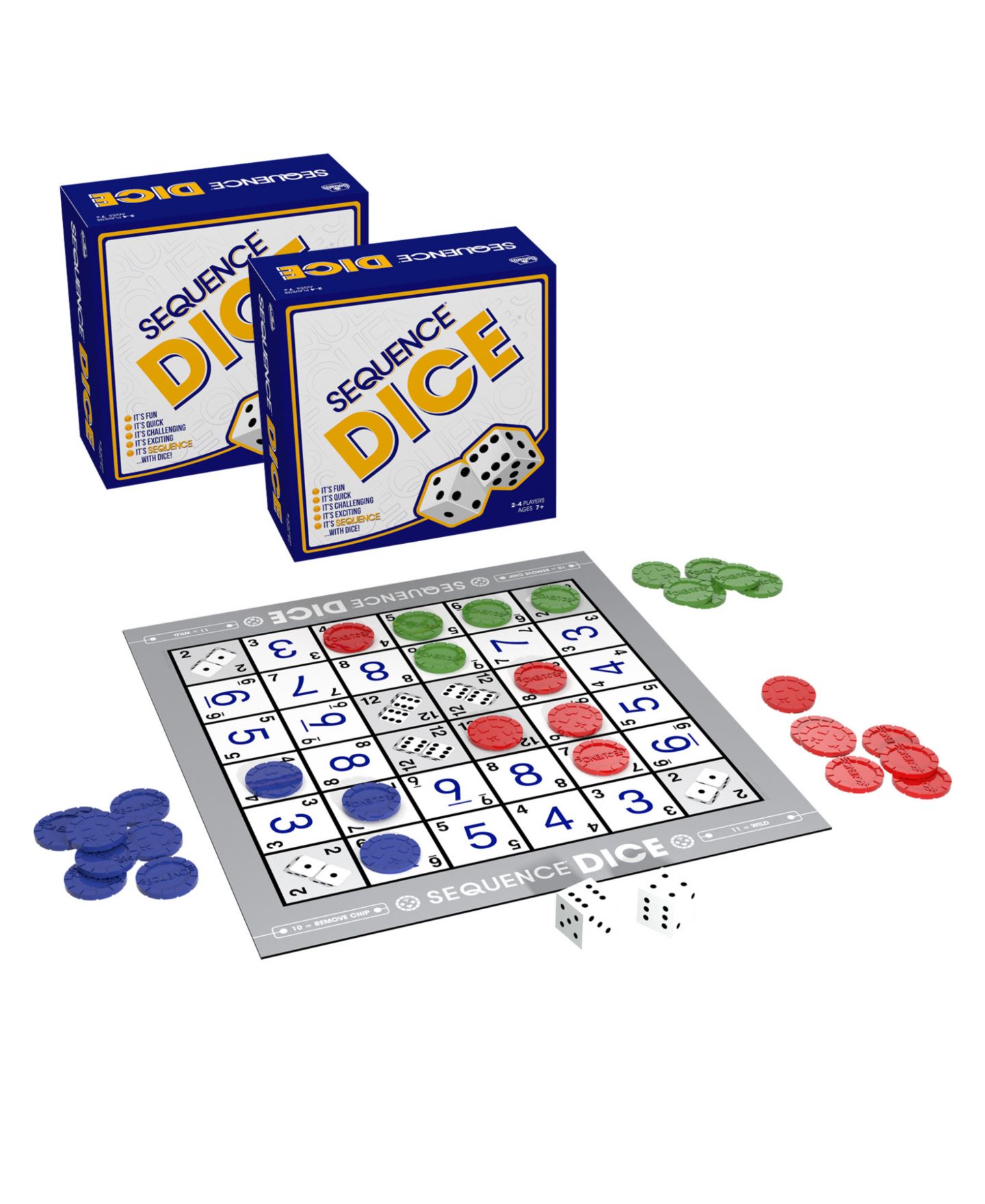 Детские настольные игры Jax Sequence Dice Game, от 7 лет, 2-Pack — фото 1