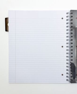 Metallic Green Letter Sized Subject Divider Notebook, Pack of 3