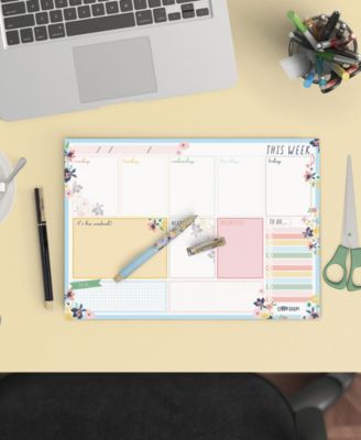 Weekly Ditzy Floral Planner Pad, Pack 6