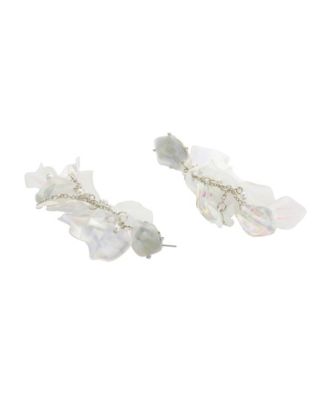 Серьги на крючках в виде гламурных цветочных лепестков Betsey Johnson Ivory Garden Glam