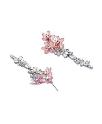 Гламурные серьги-люстры в виде цветов из искусственного камня Betsey Johnson Garden