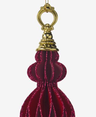Berry Tones Paper Finial Ornament, Macy's Exclusive