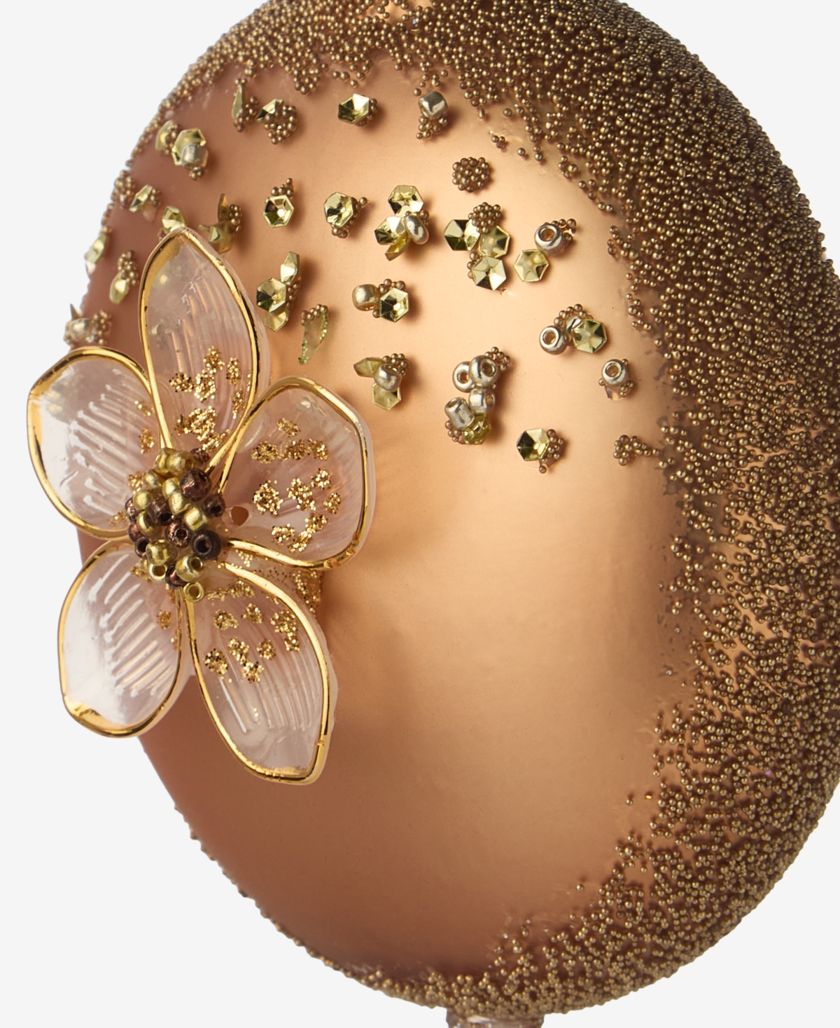 Holiday Lane Berry Tones Tasseled Gold Disk Ornament, Macy's Exclusive In Transparent