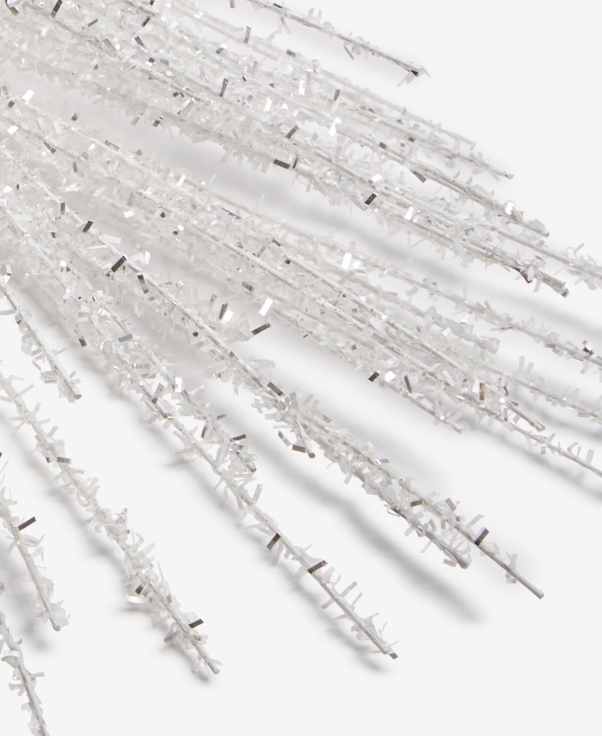 Holiday Lane Iced Delight Glitter Spray Pick Ornament, Macy's Exclusive In White