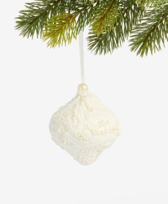 Holiday Lane - Iced Delight White Onion Ornament