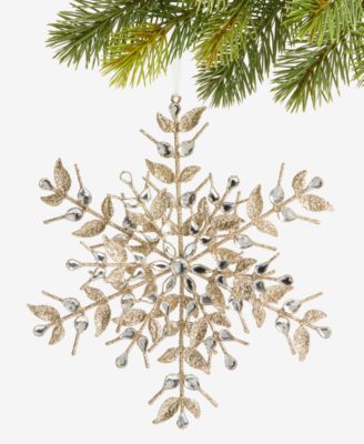 Holiday Lane - Jeweled Classic Beaded Snowflake Ornament