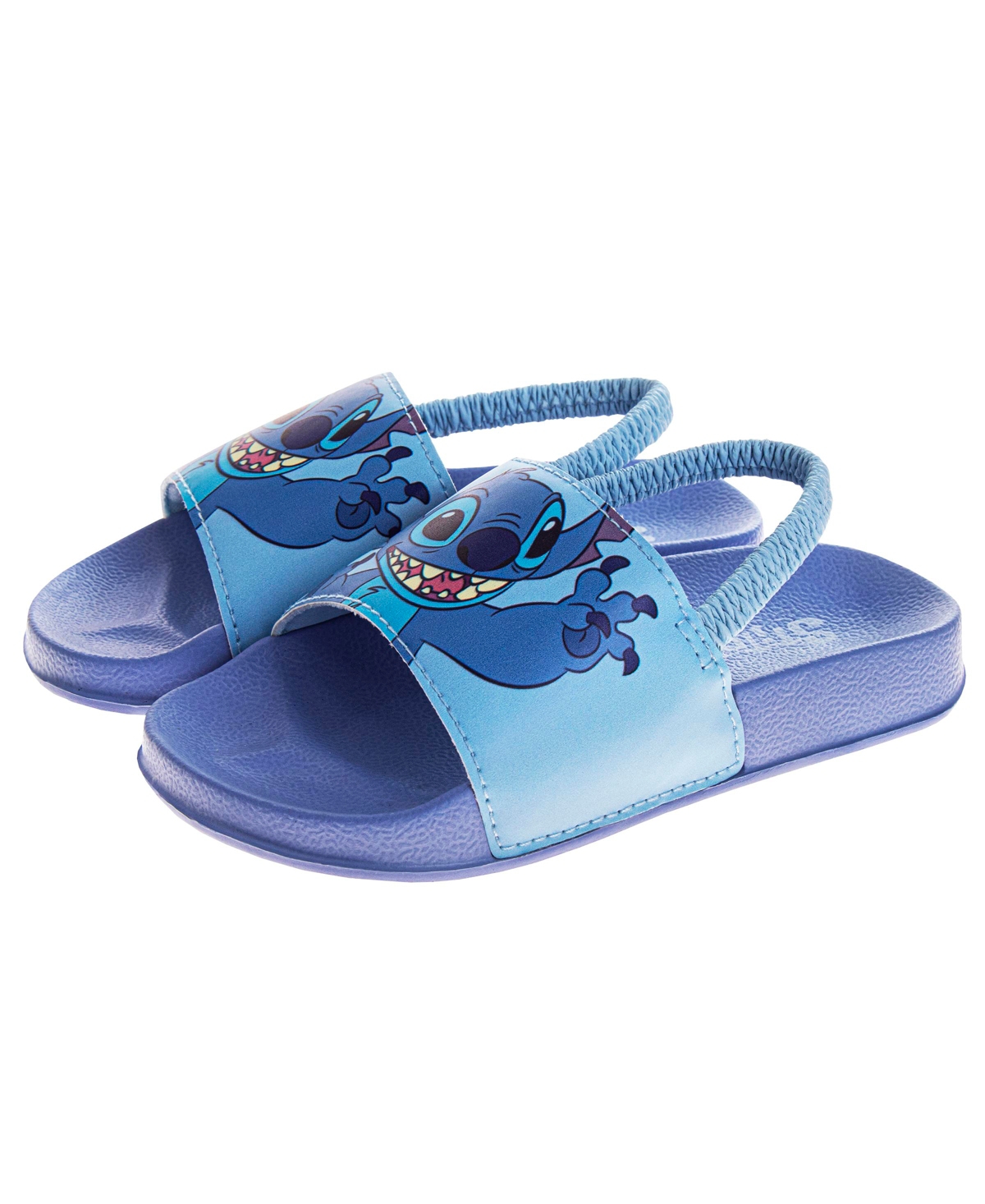 Disney Toddler Girls Stitch Dual Sizes Backstrap Slide Sandals In Blue