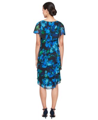 Женское многоуровневое шифоновое платье с принтом SL Fashions