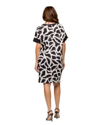 Women's Short Sleeve Knee Length T-Shirt Dress