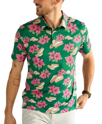 Chubbies Mens Pimento Cheese Floral Performance Polo Shirt 11390₽