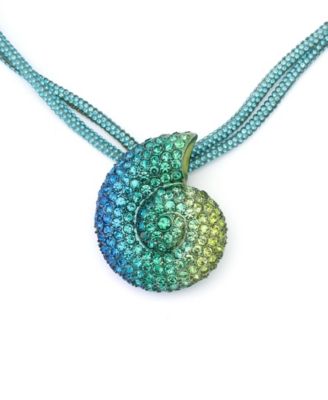 Бетси Джонсон Русалка Драгоценности Ракушка Кулон Веревочное ожерелье