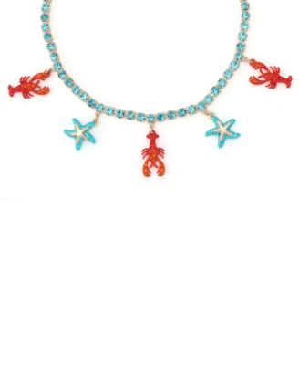 Бетси Джонсон, драгоценности в виде русалочки, очаровательное теннисное ожерелье с лобстерами и морскими звездами