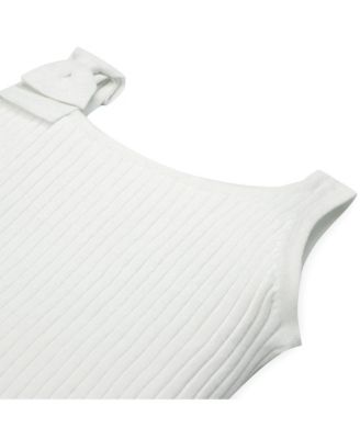 Girls Sleeveless Sweater Tank with Bow