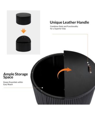 wood Hilario Round Coffee Table