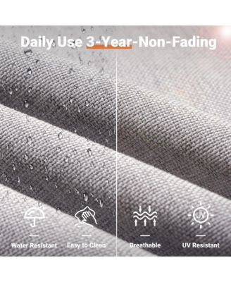 10 Piece Outdoor Patio Furniture with Swivel Rocking Chairs,All Weather Rattan Wicker Sectional Coversation Set with Solar Coffee Table, Single Modular Chairs for Deck Balcony Backyard Pool,Orange Red