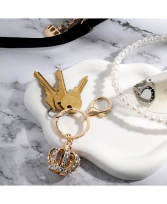 Брелок для ключей Juicy Couture Crystal Crown - Элегантный золотой аксессуар