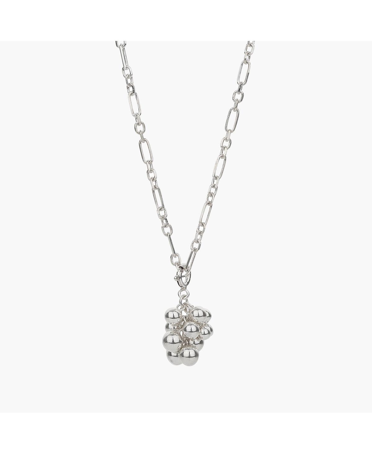 Sterling Silver Isabelle Cluster Pendant Chain Necklace