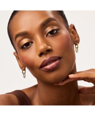 Gold Drop Earrings - Ash Double Mini