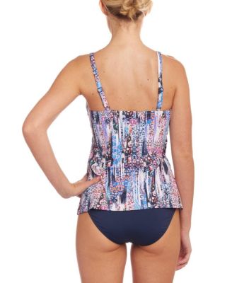 Women's Print Underwire Tankini Swimsuit Top