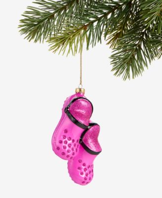 Holiday Lane - Eclectic Charm Glass Slip-On Shoes Ornament