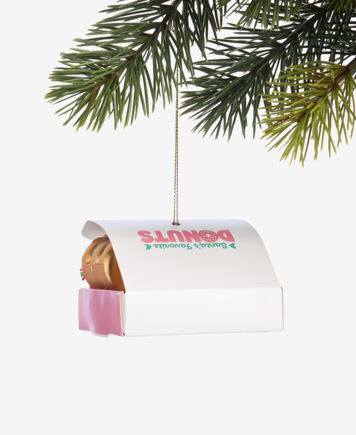 Holiday Lane Foodie Donut Box Ornament, Macy's Exclusive In Pink