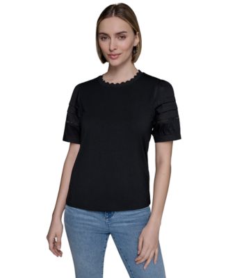 KARL LAGERFELD PARIS - Women's Logo-Trim Top