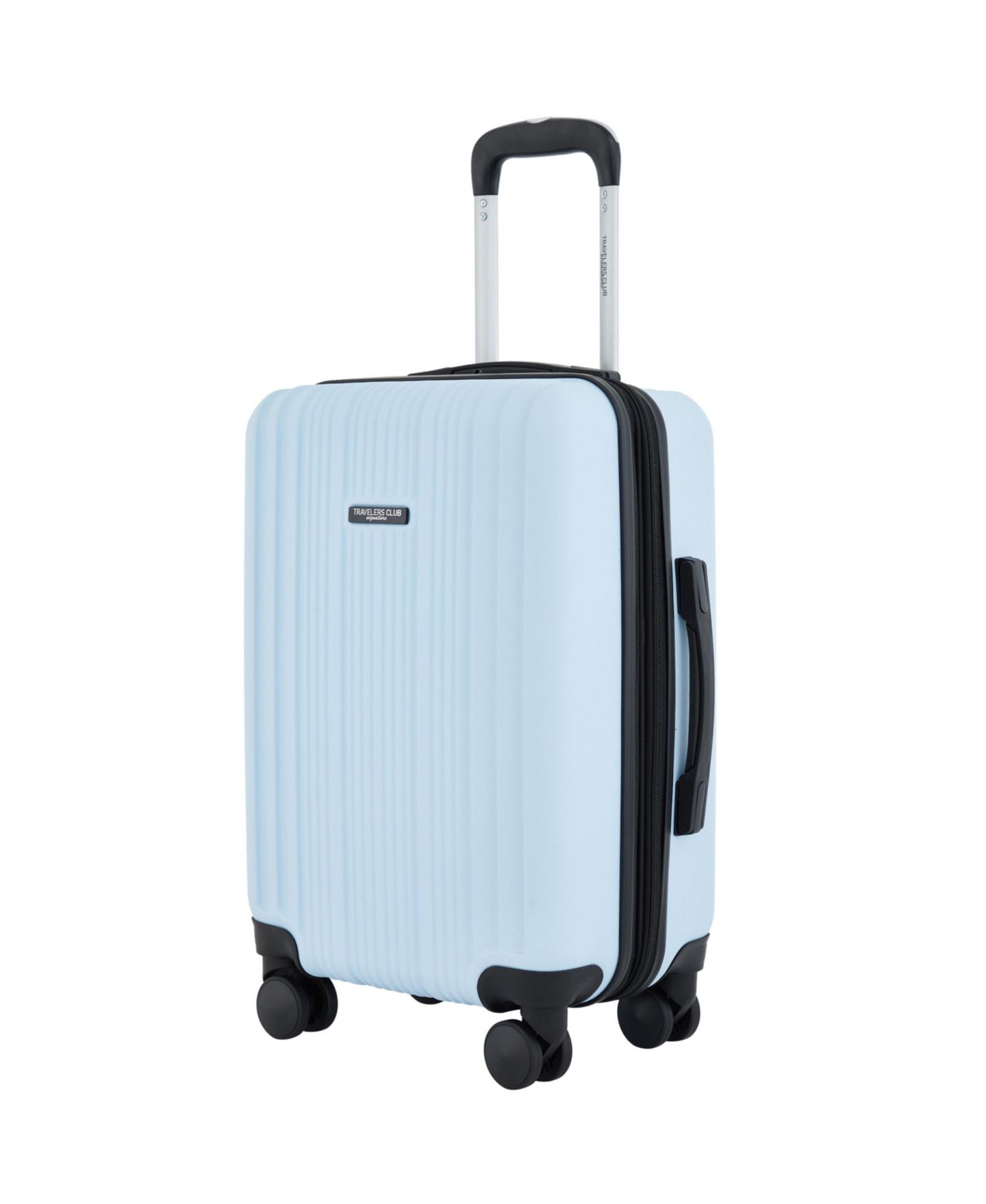 Чемоданы Travelers Club 5-Piece Velocity Expandable Rolling Hardside Luggage Set, цвет: Синий — фото 3