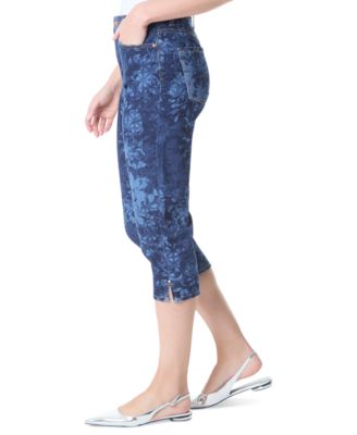 Женские джинсы-капри с разрезом и принтом Amanda от Gloria Vanderbilt