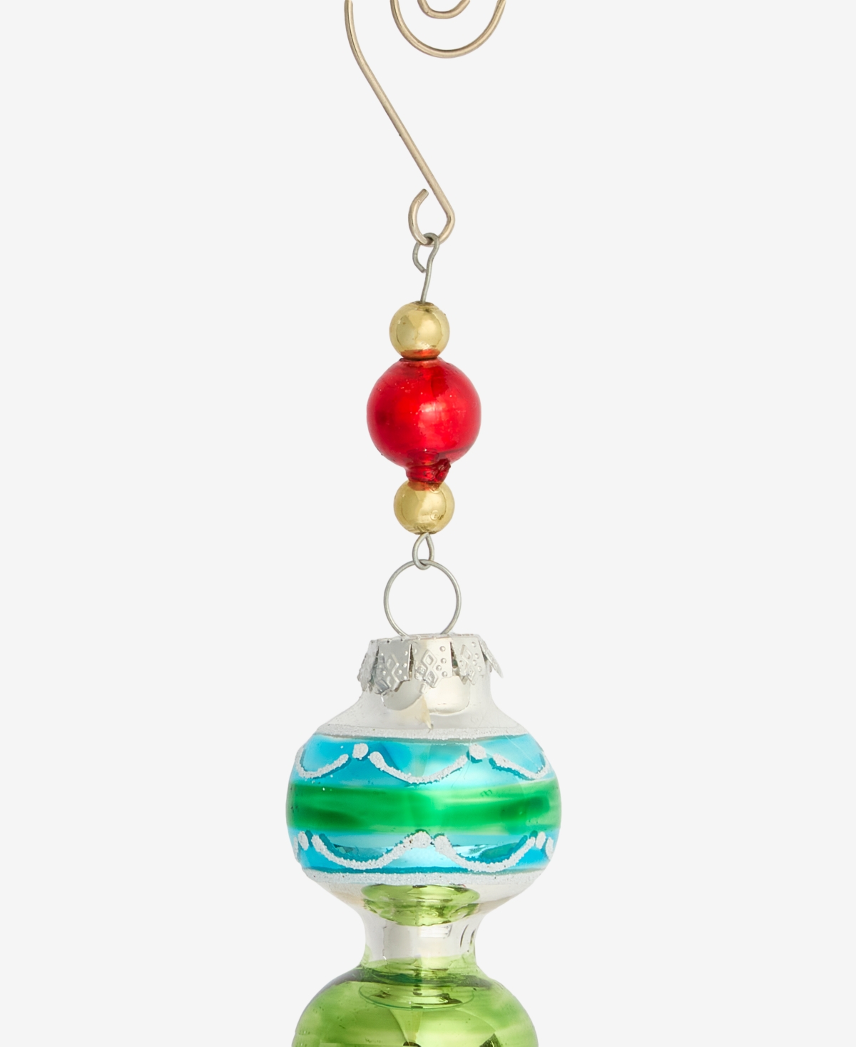 Holiday Lane Merry Magic Glass Finial Ornament, Macy's Exclusive In Transparent