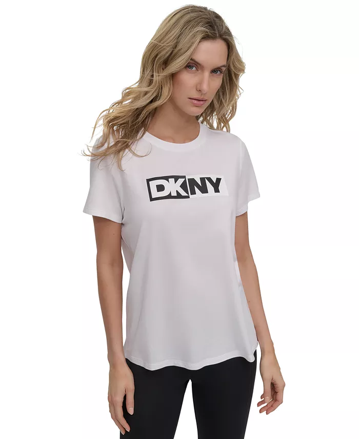 Women's Colorblocked-Logo Crewneck T-Shirt