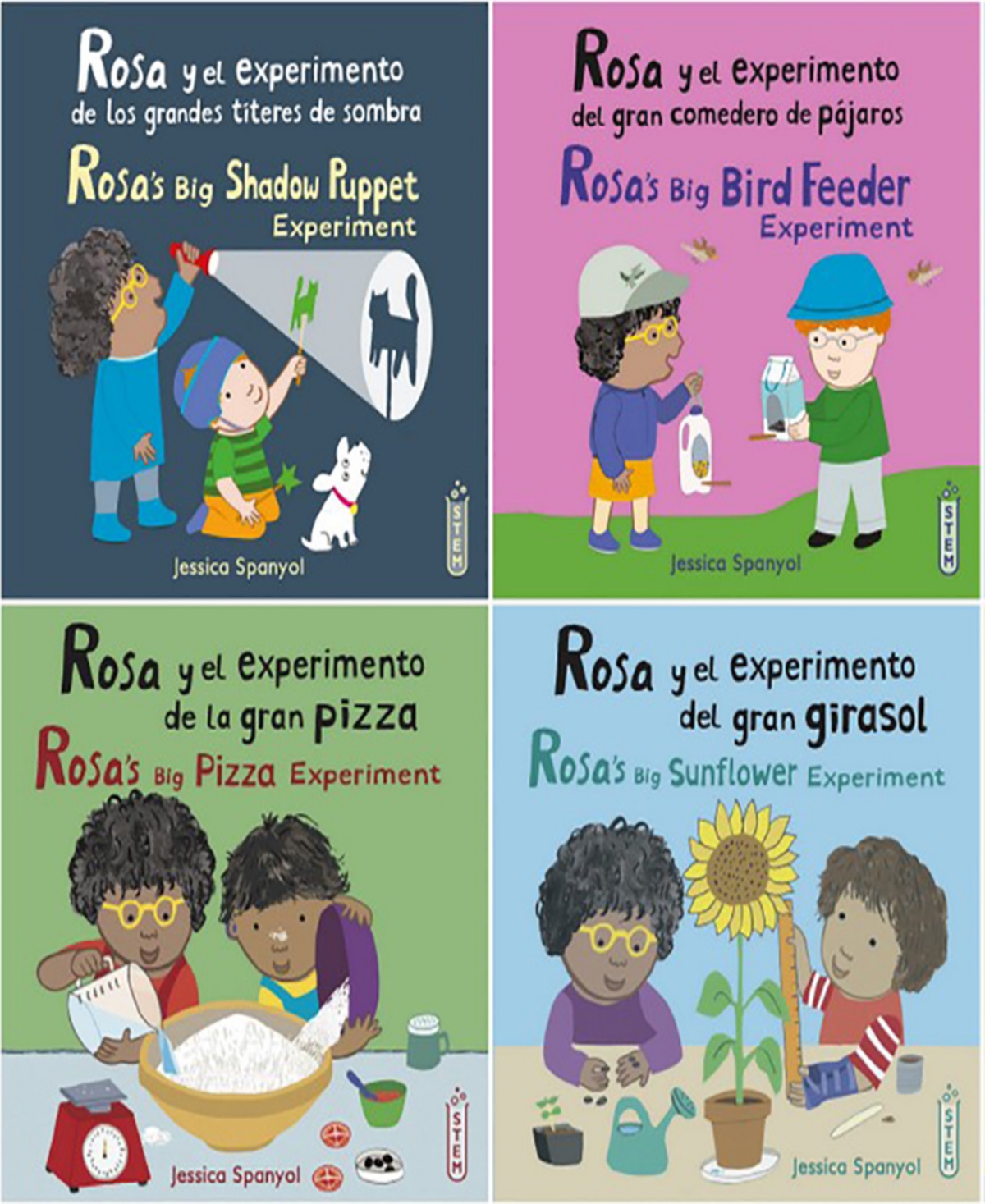Child's Play Books Rosa's Workshop Set 1 & 2 Bilingual Spanish, English Books, Set Of 8