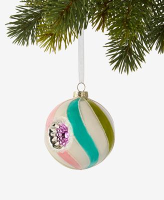 Pastel Shine Rainbow Reflector Ball Ornament, Macy's Exclusive