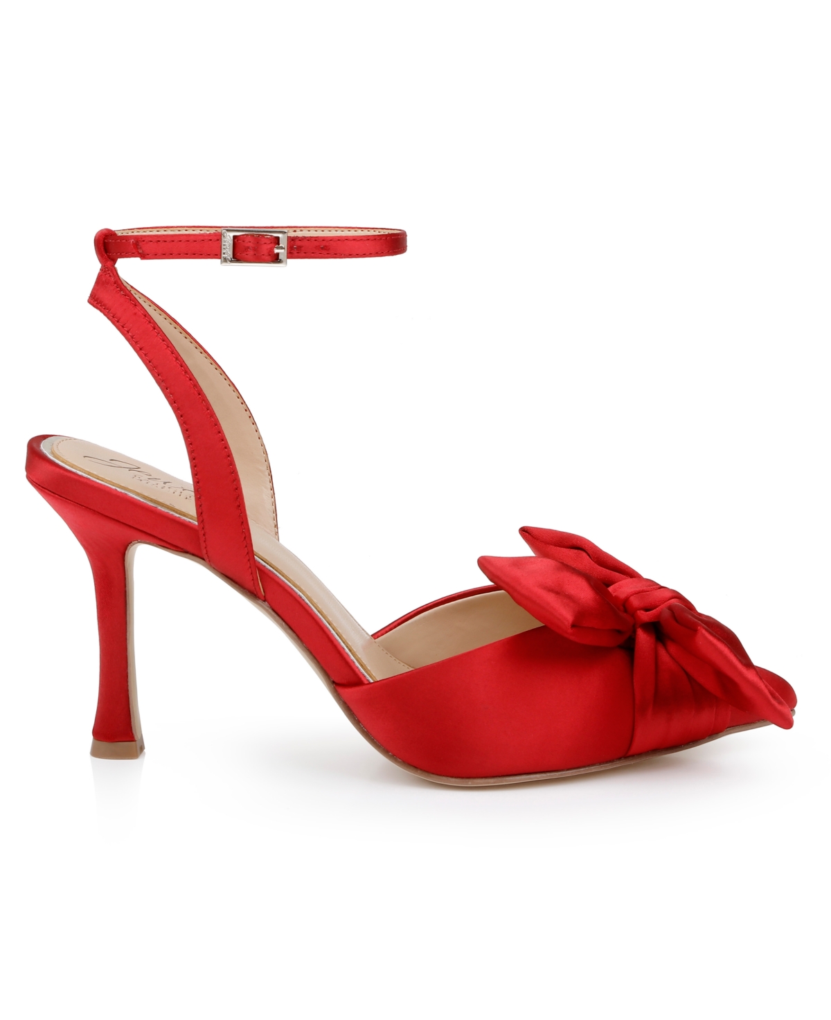 Jewel Badgley Mischka Francine Ankle Strap Pointed Toe Sandal