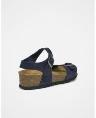 Low Wedge Dbl Buckle Sandal